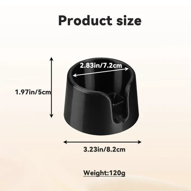 Alt view image 2 of 7 - Coffee Tamper Base for Ninja Espresso Machine ES601 Handle,Portafilter Support Stand,Black Silicone Tamper Stand for Ninja Luxe Cafe Accessories,Protect the Filer