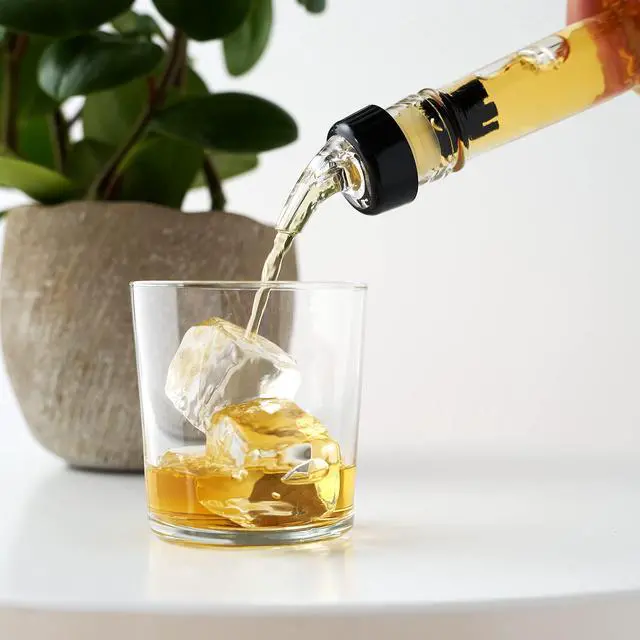 Alt view image 4 of 7 - Ace Measured Liquor Pour Spout, 1 Ounce Pourer, Fits Standard Liquor Bottles, Bar & Cocktail Accessories, Plastic, Set of 1