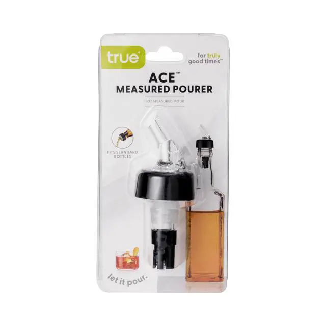 Alt view image 7 of 7 - Ace Measured Liquor Pour Spout, 1 Ounce Pourer, Fits Standard Liquor Bottles, Bar & Cocktail Accessories, Plastic, Set of 1