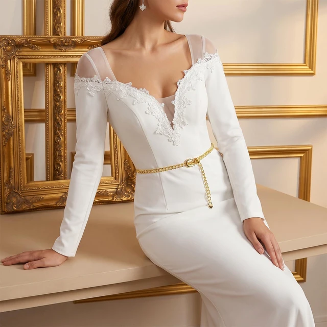 Alt view image 5 of 7 - Chain Belt for Women, Adjustable Gold Chain Belt Fashion Metal Waist Chains Belts for Dress Jeans Body Link Waist Chain