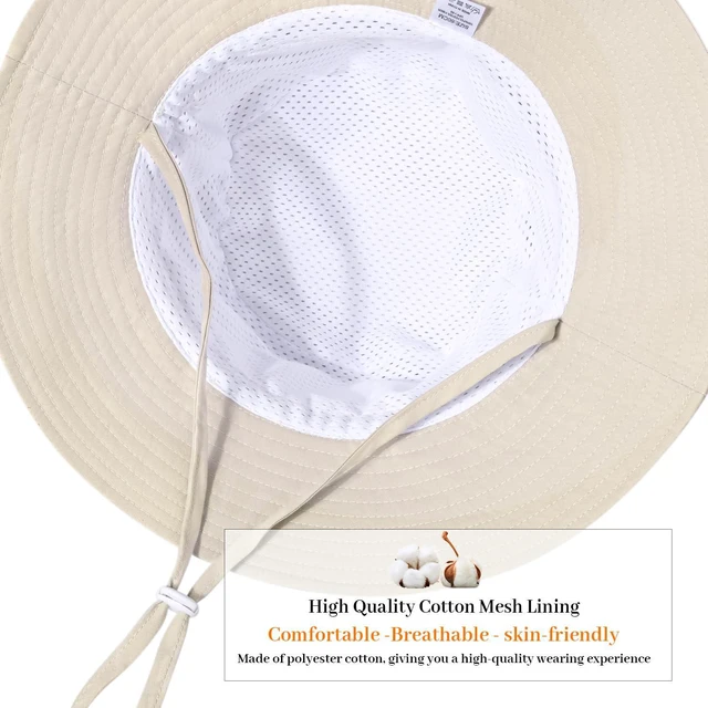 Alt view image 4 of 7 - Baby Toddler Sun Hat,Boys Girls Adjustable Bucket Hat for Kids UPF 50+ Sun Protective Child Summer Beach Hats 2-5 Years Navy