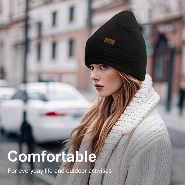 Alt view image 4 of 7 - Unisex Knit Cuffed Beanie Hat, Plain Skull Cap Lightweight for Daily Wear | Multicolor unisex knit beanie, stretchy & breathable, lightweight design for allseason daily & outdoor wear