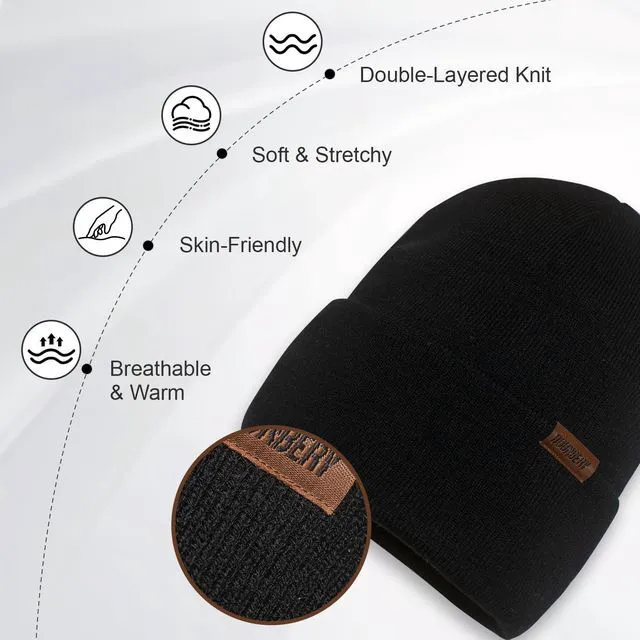 Alt view image 2 of 7 - Unisex Knit Cuffed Beanie Hat, Plain Skull Cap Lightweight for Daily Wear | Multicolor unisex knit beanie, stretchy & breathable, lightweight design for allseason daily & outdoor wear