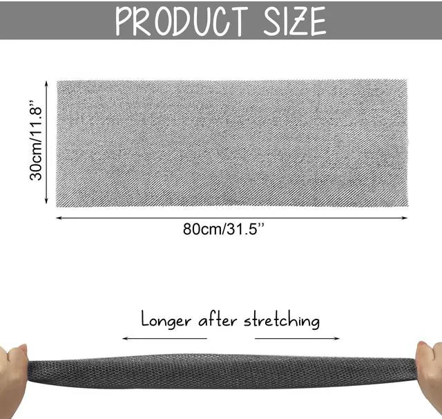 Alt view image 4 of 6 - Nylon African Exfoliating Net Sponge, Long Bath Net Sponge (Black) | Mesh Design, Gentle Exfoliation, Stretchable, for All Skin Types, Home, Outdoor Use