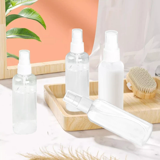 Alt view image 7 of 7 - MUUZLL Spray Bottles 6 pcs, Refillable Cosmetic Spray Bottles, Small Refillable Liquid Containers, 2oz/50ml Clear Empty Fine Mist Plastic Mini Travel Bottle