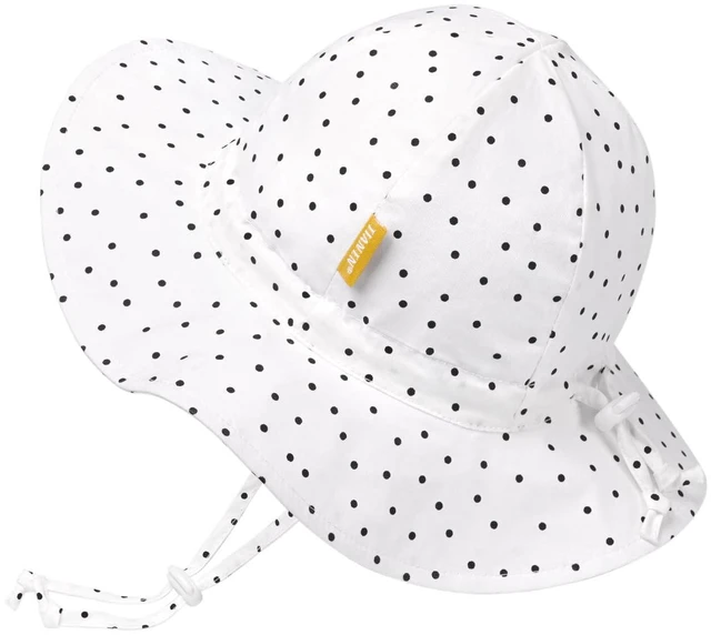 Main image of Baby Girl Sun Hat with UPF 50+ Outdoor Adjustable Toddler Beach Hat with Wide Brim Bucket Hats for Kids 6-24 Months