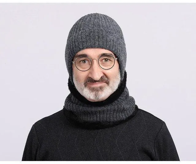 Alt view image 3 of 4 - AINIFU Knitted Beanie Fisherman Hats Winter Hats Ear Covers for Men Women Kids Warm Slouchy Stocking Caps Grey