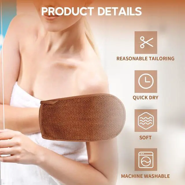 Alt view image 3 of 7 - Waaqkid 4 PCS African Net Sponge with Handles, Exfoliating African Net Washcloth for Face & Back