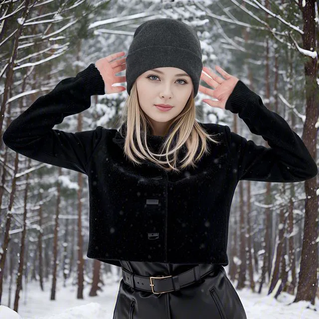 Alt view image 5 of 7 - Pistha Beanie for Men Women-Knit Beanie Hats Skull Cap Winter Warm Hat | Womens Beanies Knit Beanie Cuffed Beanie Winter Hat Unisex for Cold Weather