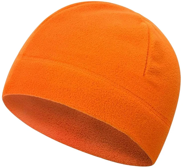 Main image of Beanie Hunting Hat Orange Hunter Hat Fits Under Motorcycle Helmets for Men Cold Weather Windproof