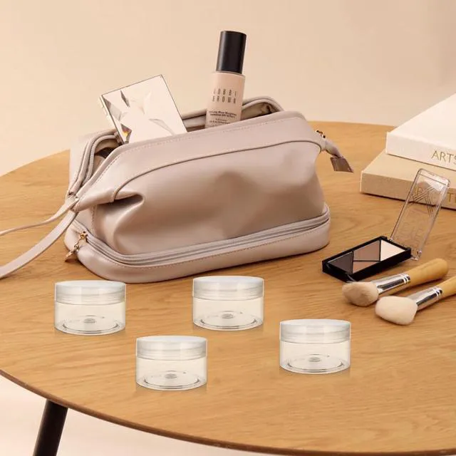 Alt view image 6 of 6 - 4 Pack 1 Oz (30ml) travel containers for creams Leak Proof with Labels