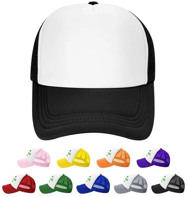 Main image of ZJHCEUS Custom Mesh Trucker Hat Custom Baseball Cap, Personalized Text Caps, Adjustable Sun Hats for Men Women, Black,052