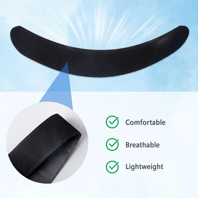 Alt view image 4 of 7 - 40 Pcs Hat Sweat Liner Cap No Sweat Hat Liners Sweatband for Men | Hard Hats Sweat Protector Bands Guard Insert Accessories Self-Adhesive Disposable Hats Liner Sweatband Baseball Golf