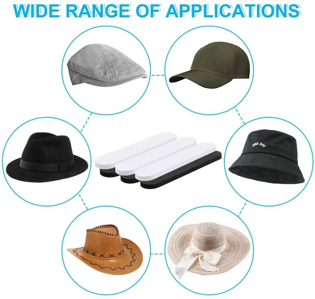 Alt view image 5 of 7 - 45PCS Hat Size Tape, Hat Size Reducer, Foam Reducing Tape for Hats Caps Sweatband(Black and White)