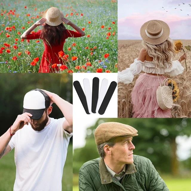 Alt view image 6 of 7 - 45PCS Hat Size Tape, Hat Size Reducer, Foam Reducing Tape for Hats Caps Sweatband(Black and White)