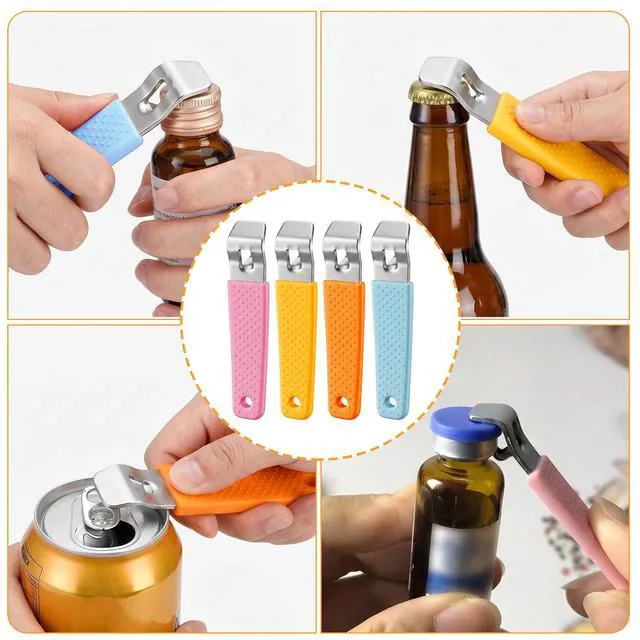Alt view image 7 of 7 - Shimmeroo 4PCS Vial Opener Tool, Stainless Steel Mini Bottle Vial Decapper | Opening Oral Liquids Bottle Caps Opener Convenient for Nurses Pharmacy Vials and Home Use