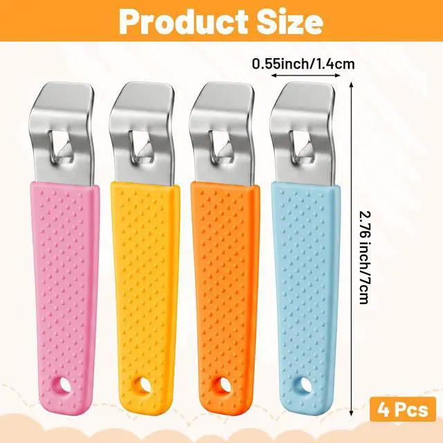Alt view image 2 of 7 - Shimmeroo 4PCS Vial Opener Tool, Stainless Steel Mini Bottle Vial Decapper | Opening Oral Liquids Bottle Caps Opener Convenient for Nurses Pharmacy Vials and Home Use