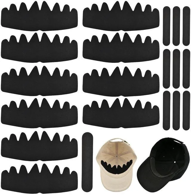 Main image of 10Pcs Baseball Cap Inserts & Hat Shapers, Flexible Felt Sweat Liners | Sweat Protection Cap Reshaper Stiffener for Brim & Crown Support for Men Women
