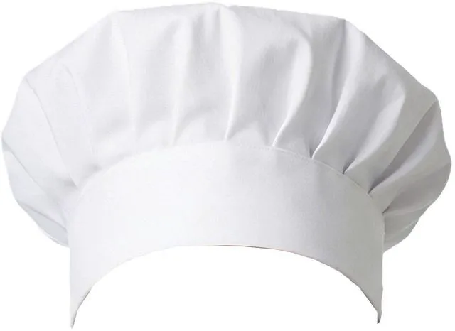 Main image of Adult Classic Chef Hat Cooking Cap Baker Kitchen Adjustable for Women Men White
