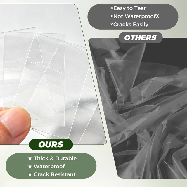 Alt view image 5 of 7 - Hrionsee 600Pcs Shrink Wrap Seal Bands for Bottles Bands Jars, Clear PVC Heat Shrink with Easy Tear Lines for Essential Oil/Lip Gloss/Dropper/Test Tube (1.8 x 1.2 Inch / 45x30mm) (1.8 x 1.2 Inch)
