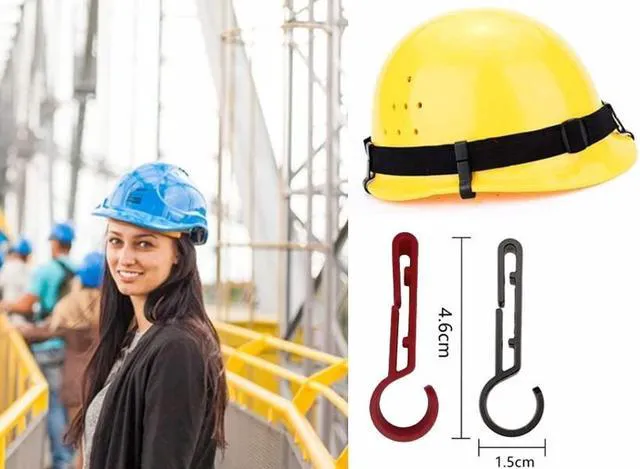 Alt view image 5 of 6 - JLBLNHW 20 Pack Helmet Clips for Headlamp, Hardhat Head lamp Accessory, Hard Hat Accessories, Headlamp Hook, Hard Hat Light Clips, Easily Mount Head lamp on Narrow-Edged Helmet