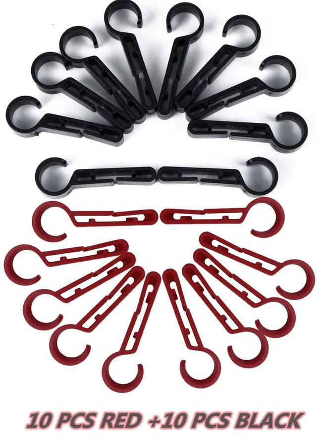 Alt view image 4 of 6 - JLBLNHW 20 Pack Helmet Clips for Headlamp, Hardhat Head lamp Accessory, Hard Hat Accessories, Headlamp Hook, Hard Hat Light Clips, Easily Mount Head lamp on Narrow-Edged Helmet