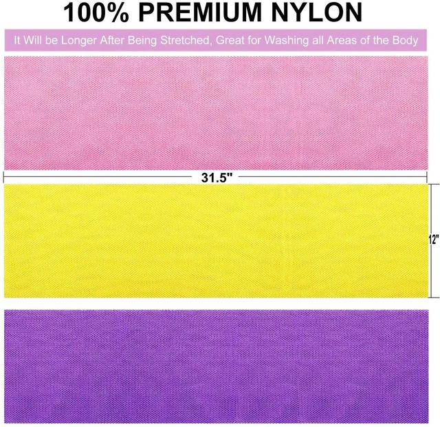 Alt view image 3 of 6 - African Net Sponge African Exfoliating Net African Bath Sponge African Scrubbing Long Net Rag African Wash Net Shower Body Scrubber