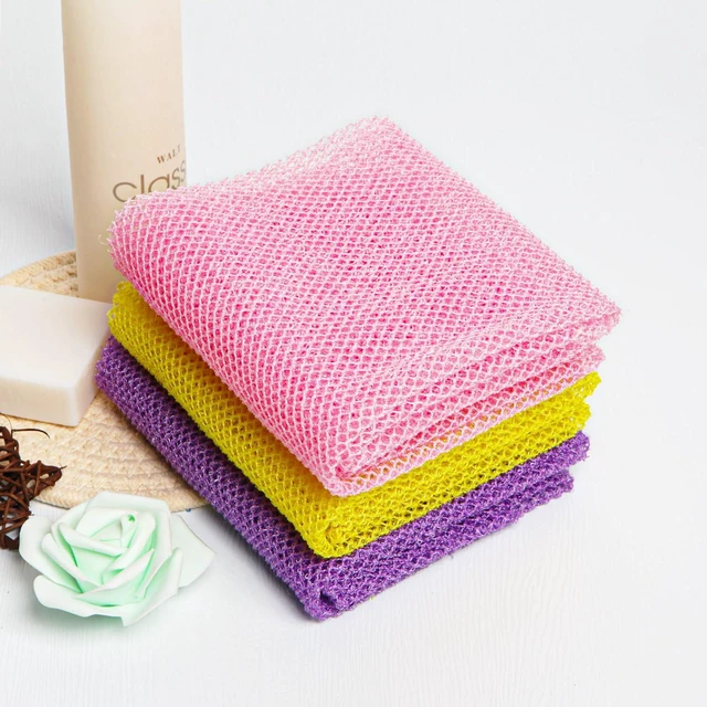 Alt view image 4 of 6 - African Net Sponge African Exfoliating Net African Bath Sponge African Scrubbing Long Net Rag African Wash Net Shower Body Scrubber
