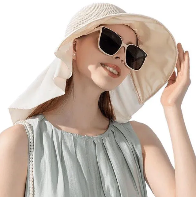 Alt view image 6 of 7 - Women Sun Hats Wide Brim Foldable Bucket Cap Summer UV Protection Beach Hat
