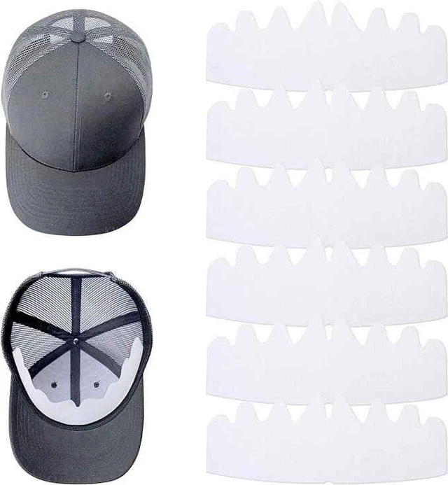 Main image of 6pcs Hat Shaper Insert,White Flexible Washable Reusable Hat Liner Cap Fitter Inserts Hats Shapers for Baseball Snapback Caps & Reshaper