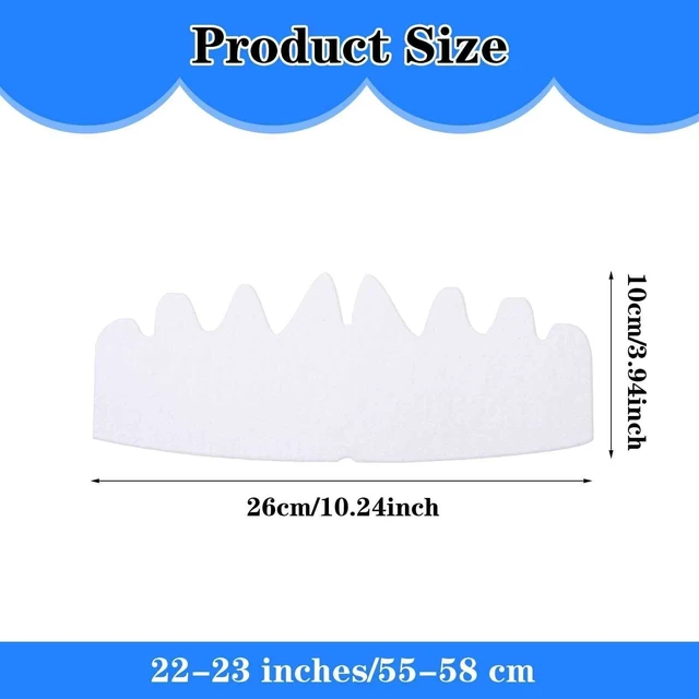 Alt view image 2 of 7 - 6pcs Hat Shaper Insert,White Flexible Washable Reusable Hat Liner Cap Fitter Inserts Hats Shapers for Baseball Snapback Caps & Reshaper