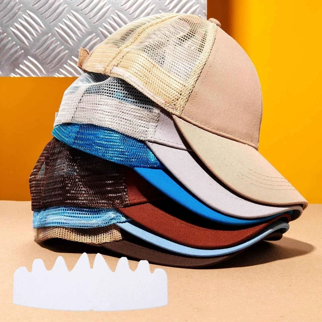 Alt view image 6 of 7 - 6pcs Hat Shaper Insert,White Flexible Washable Reusable Hat Liner Cap Fitter Inserts Hats Shapers for Baseball Snapback Caps & Reshaper