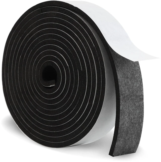 Main image of Mikzhskr Hat Tape Roll 80" Hats Size Reducer Insert Foam Filler Cap Sizing Tape Self Adhesive for Hard Hat, Graduation Cap, Cowboy, Fedora, Baseball Caps, Pana, Straw, Western (Black)