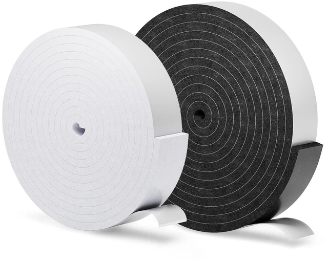 Main image of 2 Pack Hat Size Reducer Tape Roll 80", Sizer Reducer to Make Fit Comfort | Cap Fitted Insert for Loose Baseball Fedora Cowboy Western Panama & Straw Hats, Self Adhesive Foam Tape, Black White, Teraves
