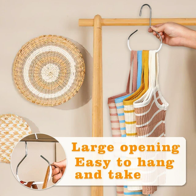 Alt view image 3 of 7 - Vinommart 4 Pack Hat Organizer for Baseball Caps, Baseball Hanger Holder for Closet, Ball Cap Hat Racks Storage Organizer for Caps Beanie Belt Tie Purse