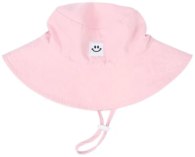 Main image of Baby Toddler Sun Hat,Kids Summer UPF 50+ Foldable Beach Bucket Hat for Boys Girls Children 6-24 Months Pink
