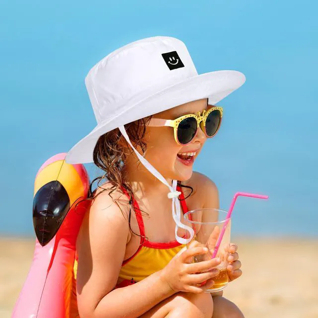 Alt view image 3 of 7 - Baby Toddler Sun Hat,Kids Summer UPF 50+ Foldable Beach Bucket Hat for Boys Girls Children 6-24 Months Pink
