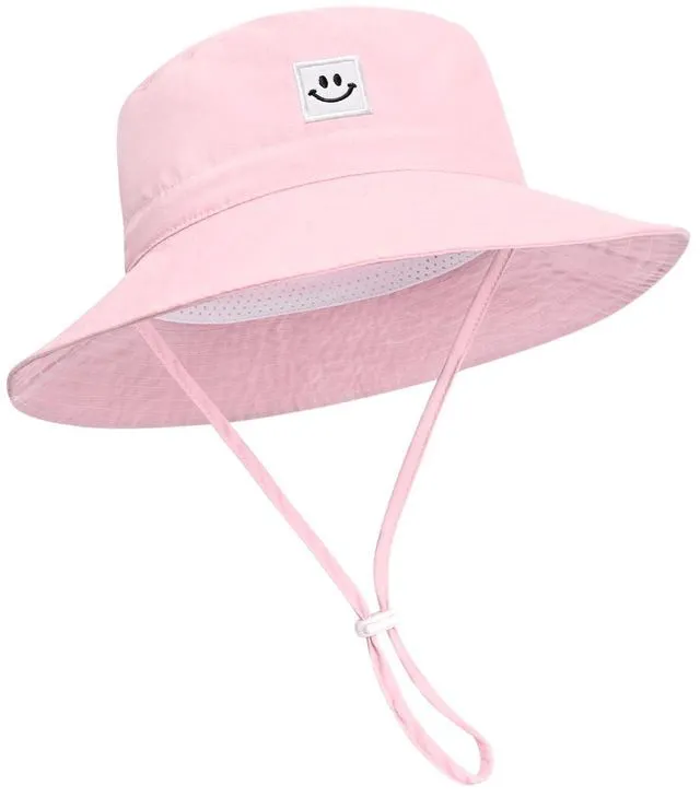 Alt view image 4 of 7 - Baby Toddler Sun Hat,Kids Summer UPF 50+ Foldable Beach Bucket Hat for Boys Girls Children 6-24 Months Pink