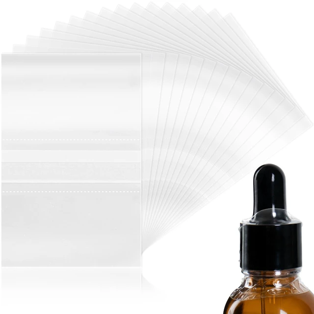 Main image of Addveyra Shrink Wrap Bands for Bottles Jars Covers Heat Seal Clear 100 Pcs