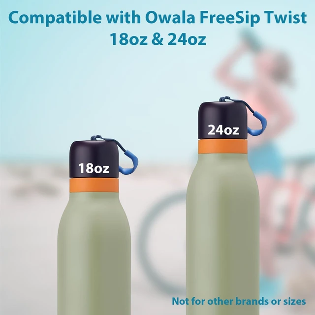 Alt view image 3 of 6 - 4 Pcs Stopper Replacement for FreeSip Twist 18oz 24oz Water Bottle Top Cap Mouth Lid Seal Gasket Accessories