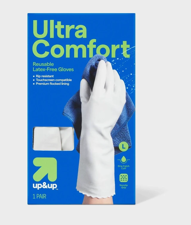 Main image of Durable Ultra Comfort Latex-Free Reusable Gloves - up&up