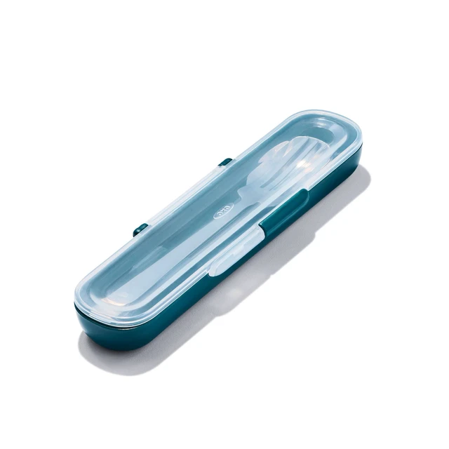 Alt view image 4 of 6 - Prep and Go Utensils with Case: Travel Reusable Utensil Set, Stainless Steel & Plastic, Dishwasher-Safe, Adult Use