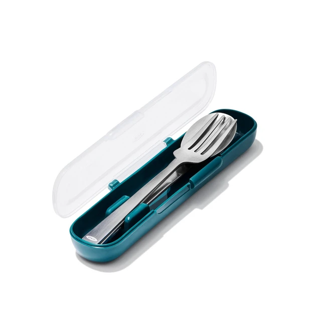 Alt view image 5 of 6 - Prep and Go Utensils with Case: Travel Reusable Utensil Set, Stainless Steel & Plastic, Dishwasher-Safe, Adult Use