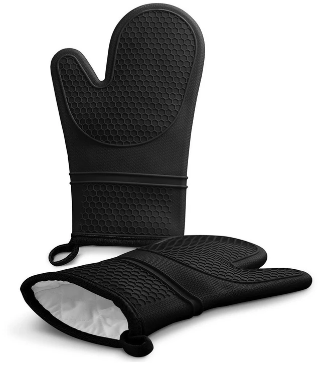 Main image of of 2 Food Grade Silicone Oven Mitts
