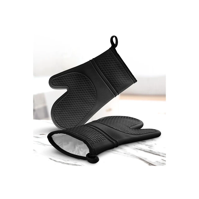 Alt view image 4 of 7 - of 2 Food Grade Silicone Oven Mitts