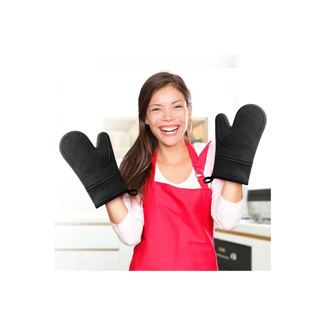 Alt view image 3 of 7 - of 2 Food Grade Silicone Oven Mitts