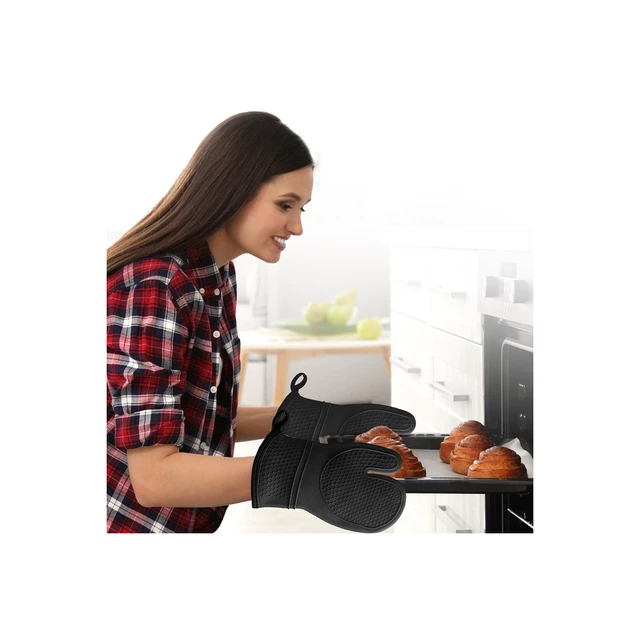 Alt view image 5 of 7 - of 2 Food Grade Silicone Oven Mitts