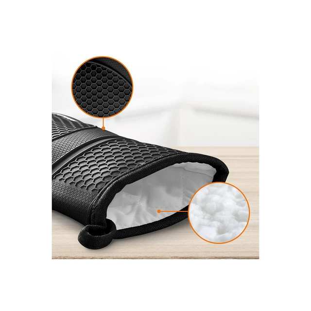 Alt view image 7 of 7 - of 2 Food Grade Silicone Oven Mitts