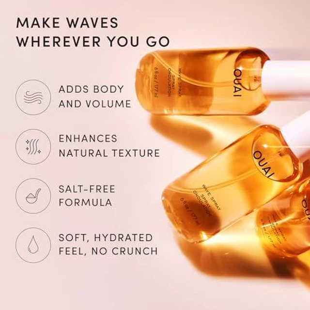 Alt view image 4 of 6 - Size Wave Spray - Texture Spray for Hair with Coconut Oil and Rice Protein - Adds Texture, Volume & Shine for Beach Waves - Paraben Free, Safe for Color & Keratin-Treated Hair (3 fl oz)