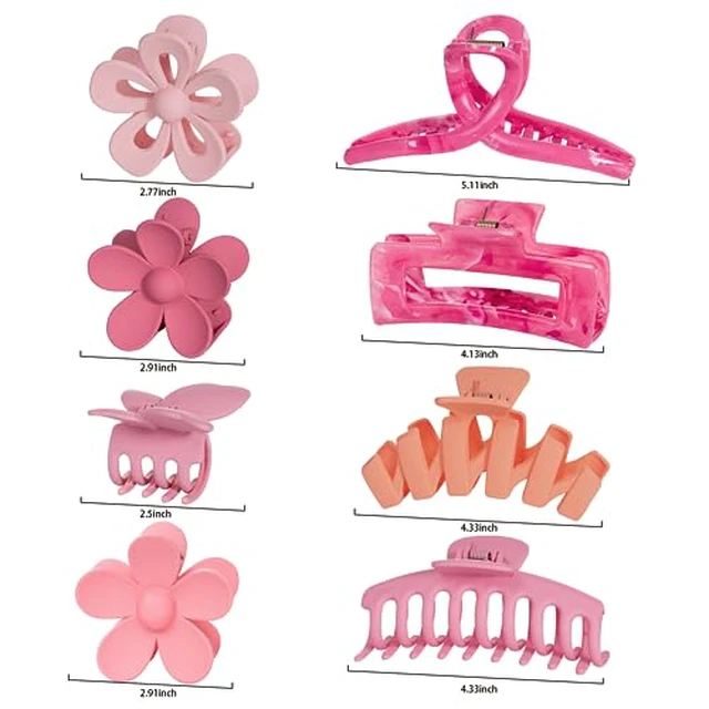 Alt view image 3 of 7 - 8PCS Flower Clips for Women, Hair Clips for Women for Thick Hair